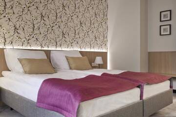 Фото номера Двухместный номер Делюкс с 1 кроватью и балконом Отель Hotel Aspen г. Глухолазы 4